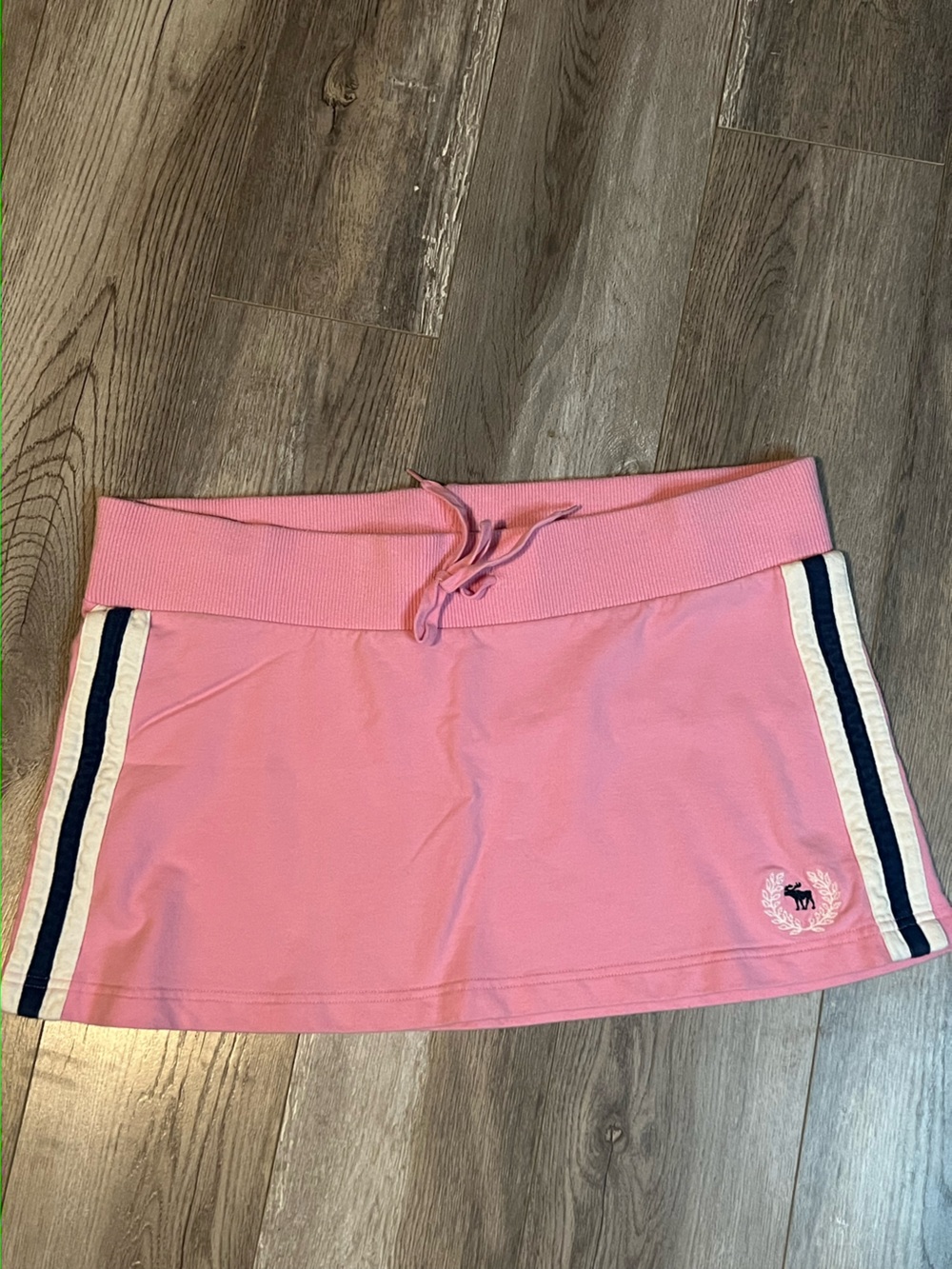Vintage Abercrombie & Fitch Pink Skort with Navy and White Trim